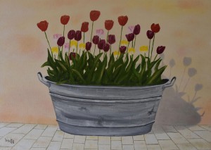 La bassine de tulipes 46x35 privé